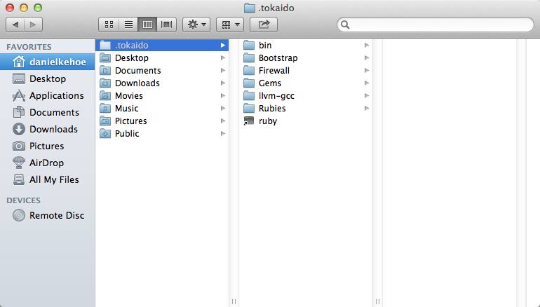 Mac OS X Tokaido Mac OS X Tokaido